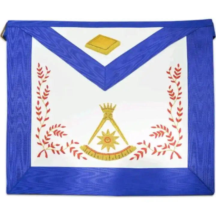 mandil de maestro azul